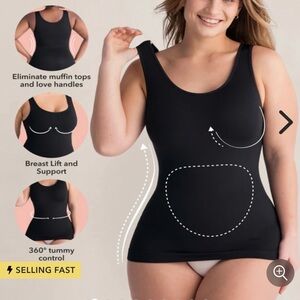 Set of 2 Shapermint essentials all day everyday shapewear tanks. White and black